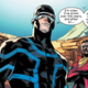 The X-Men's Cyclops, flanked, in a comic panel.